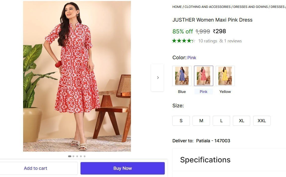 Women Maxi Pink Dress 298