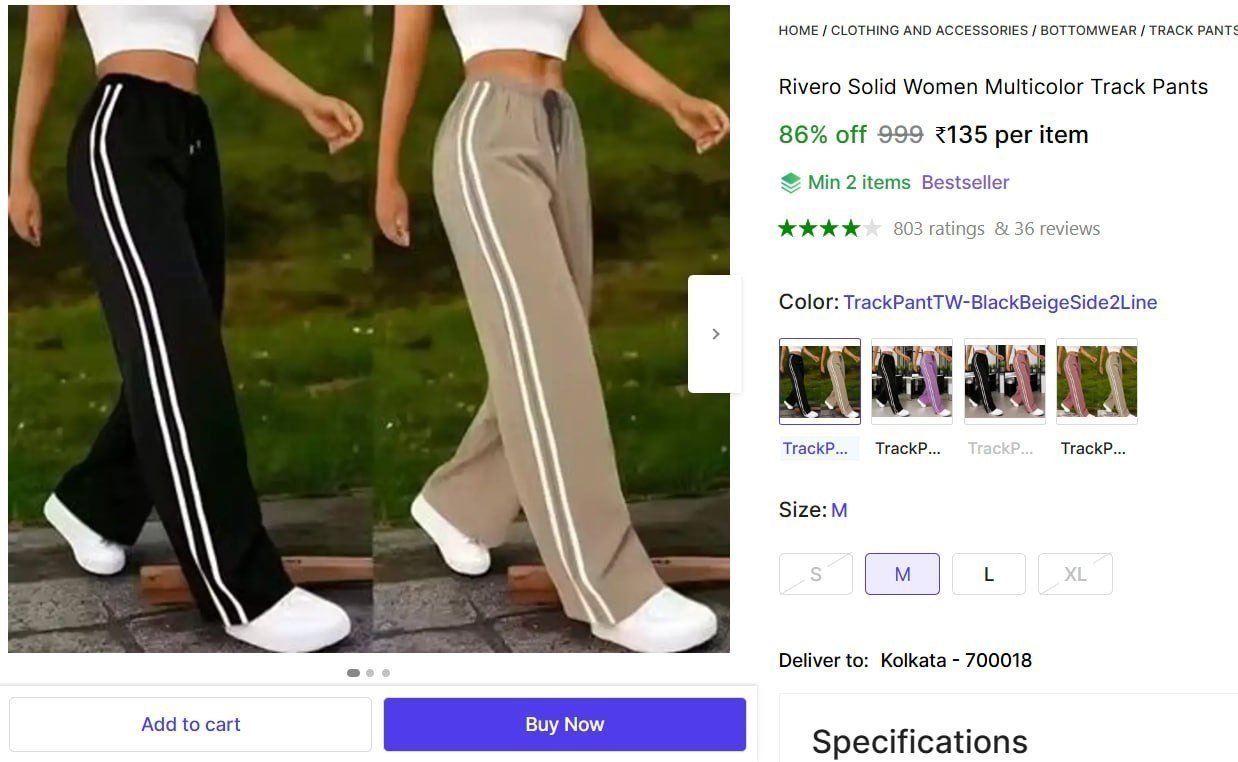 Women Multicolor Track Pants 135min Buy - 2