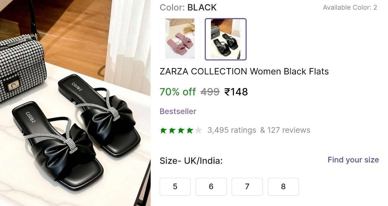Women S Black Flats At 148