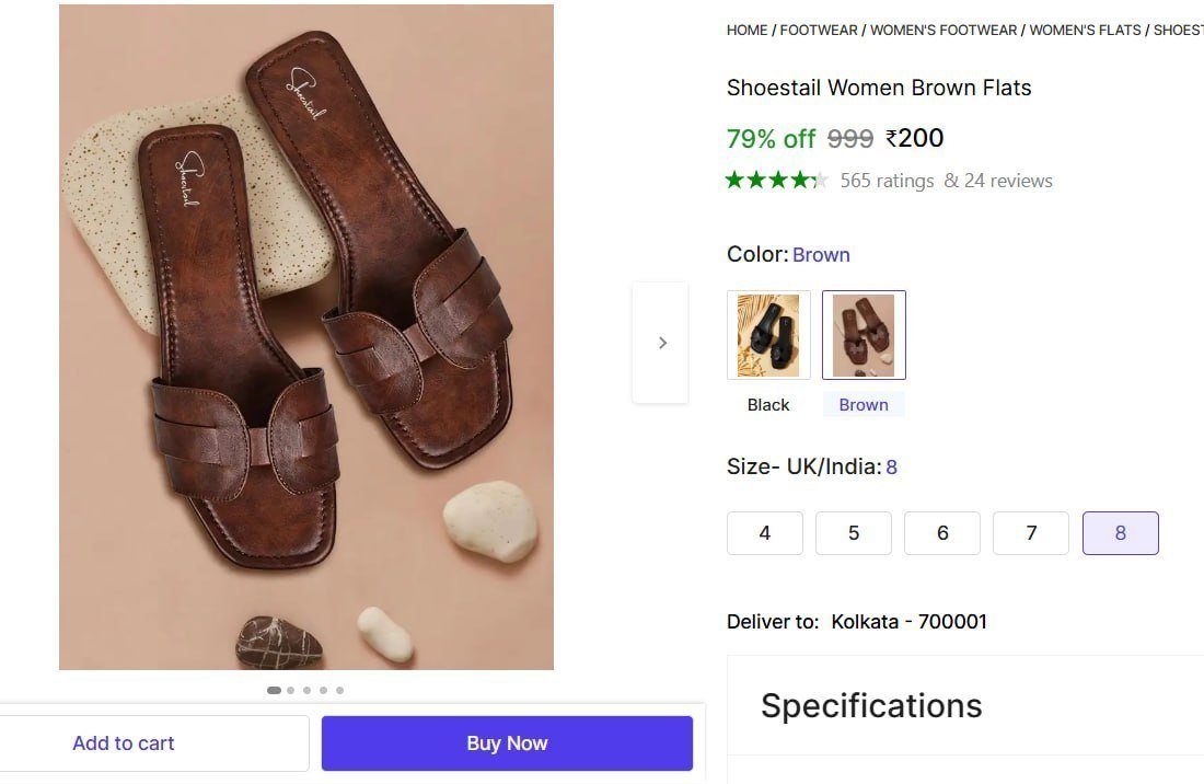Women S Brown Flats 200