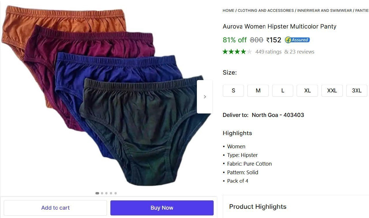 Women S Hipster Panty Pack Of 4 152
