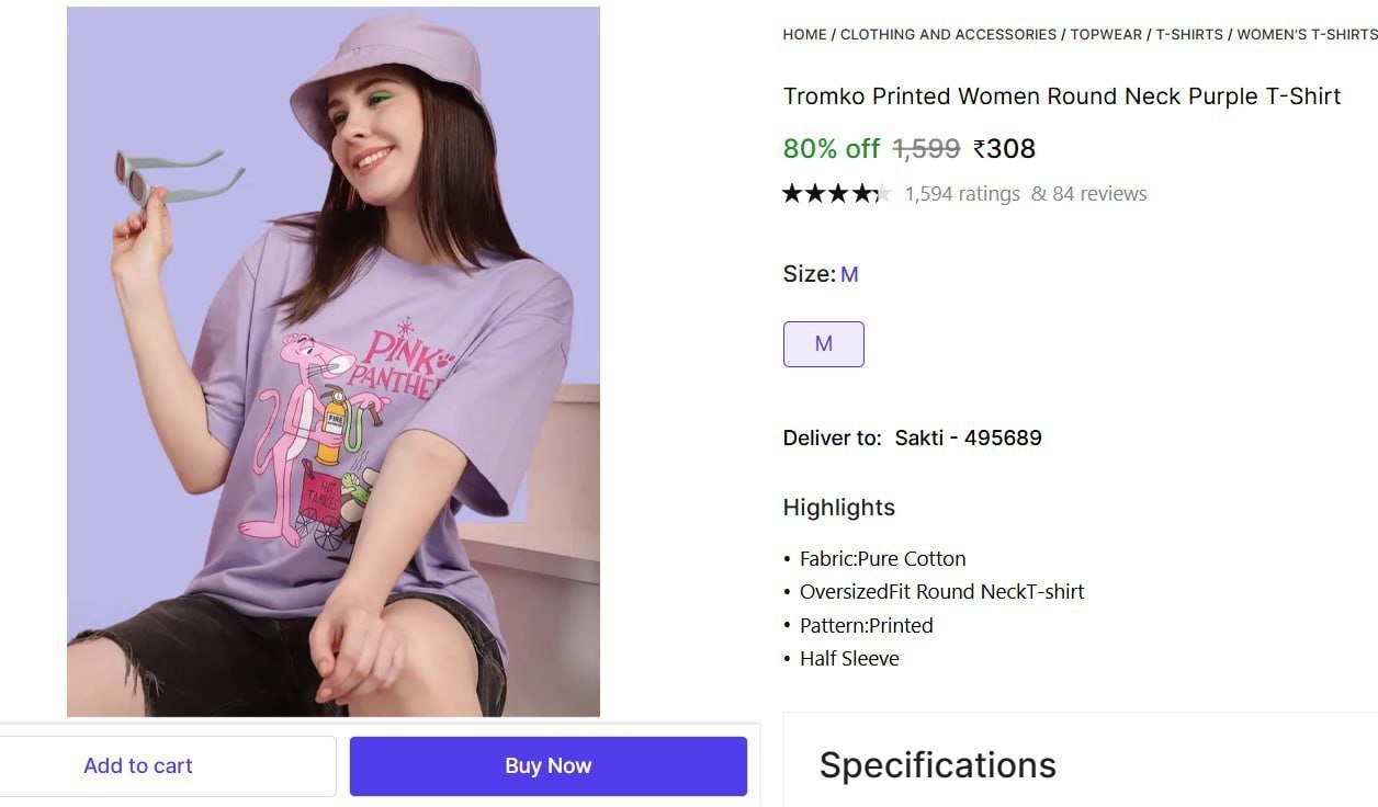 Women S Round Neck T-shirt 308