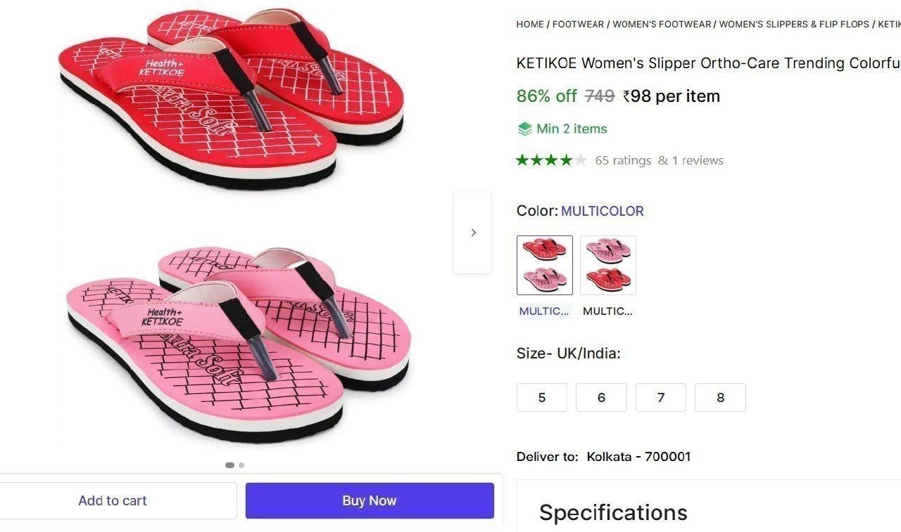 Women S Slippers At 98 Min 2