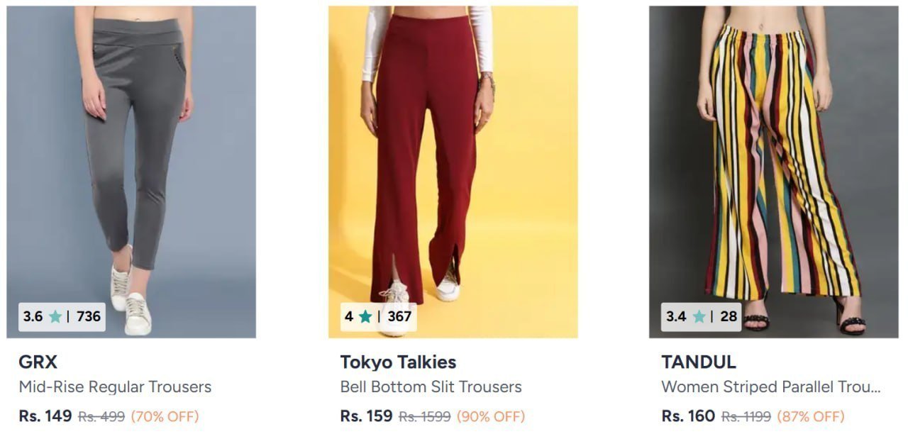Women Trouser From 149