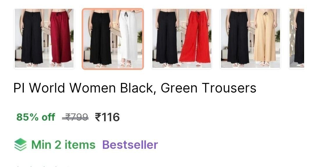 Women Trousers At 116