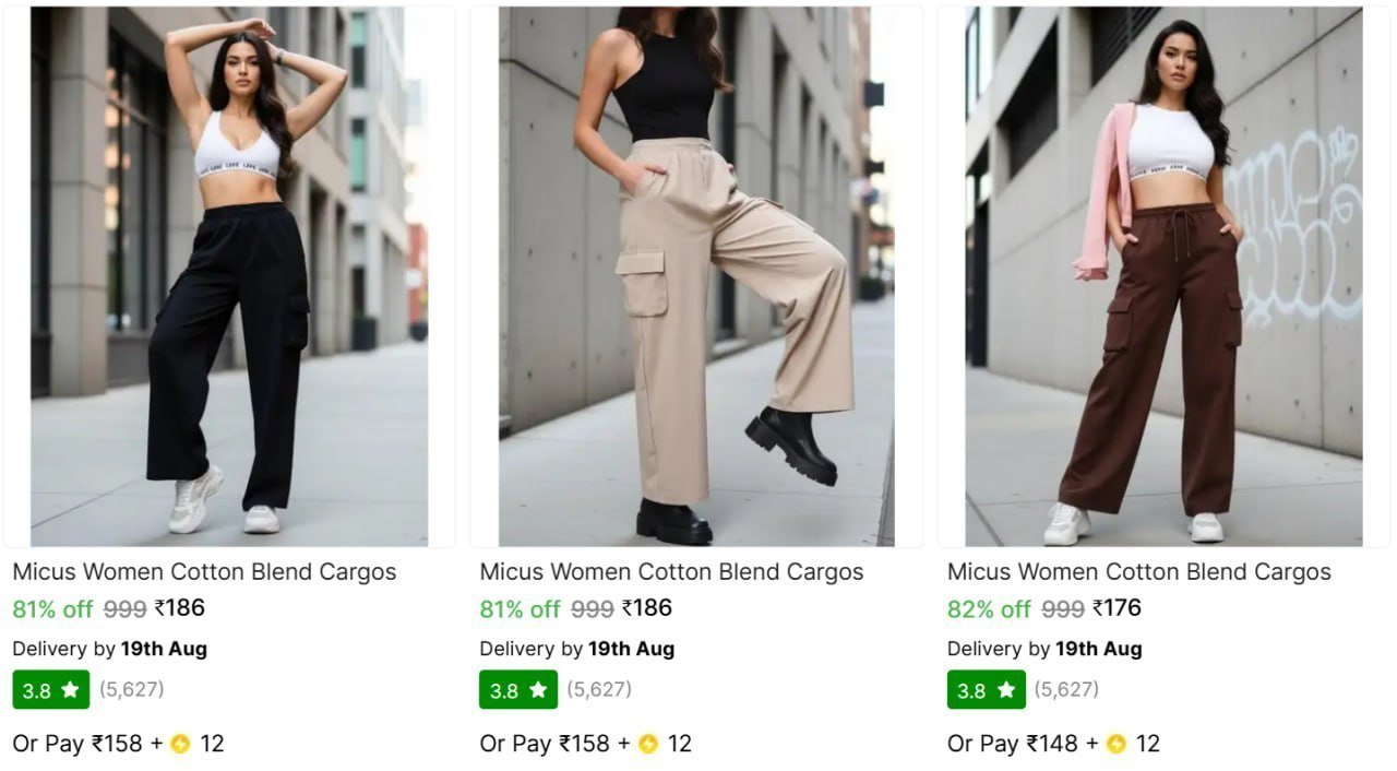 Womens Cargos Starts 176