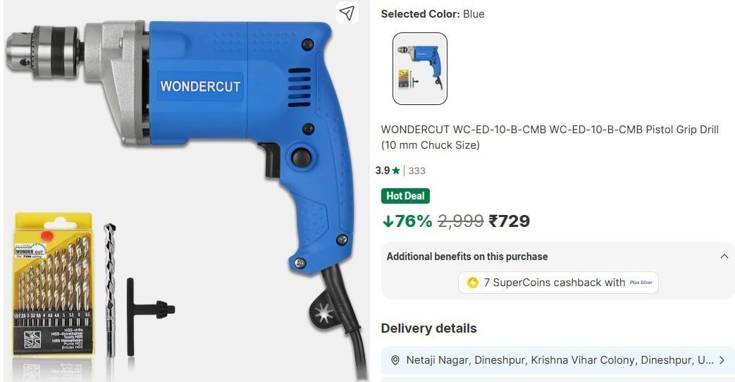 Wondercut Drill 729 Avg 1500