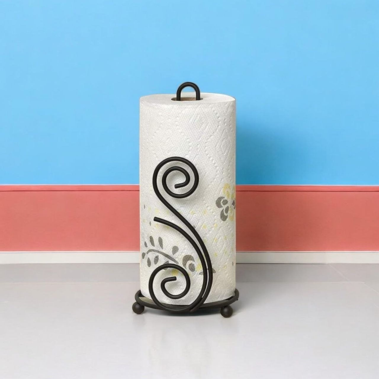 Wood Art Store Metal Black Tissue Roll Paper 
