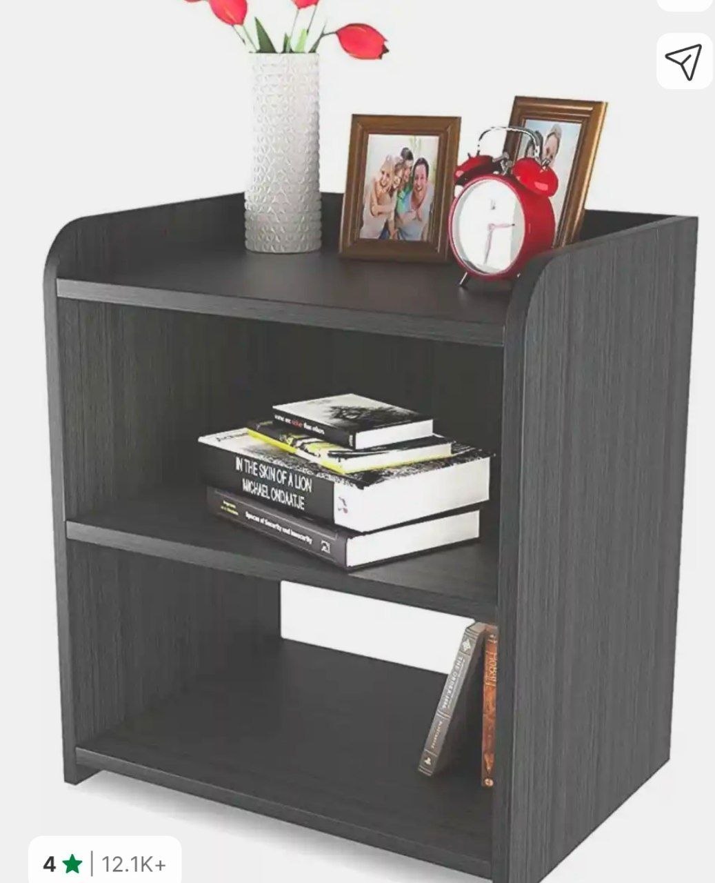 Wood Mine Engineered Wood Bedside Table 680