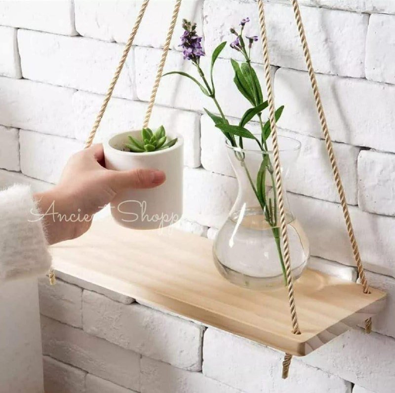 Wood Wall Hanging Shelf Well-finished Swing R