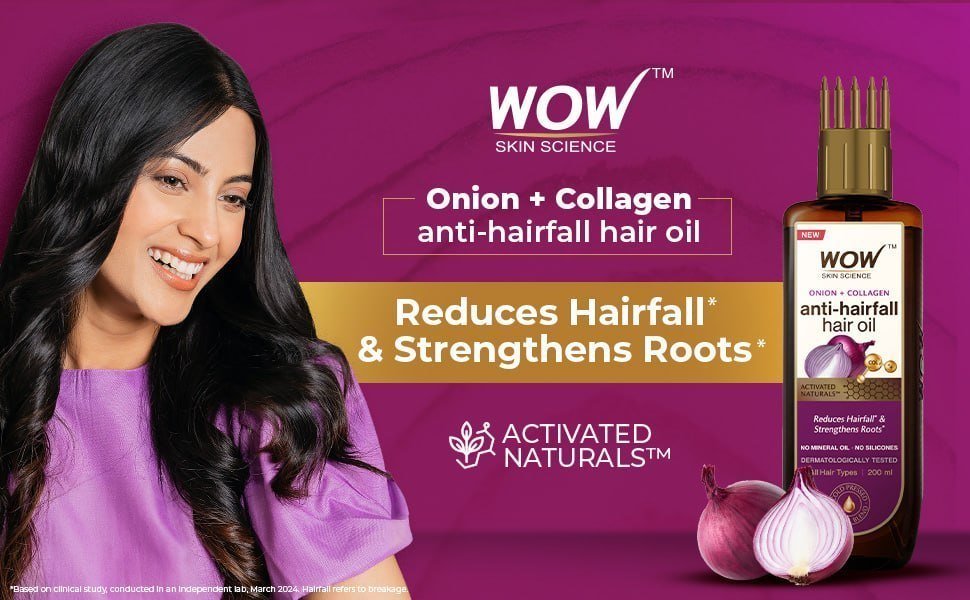 Wow Onion Black Seed Hair Oil 200ml 194
