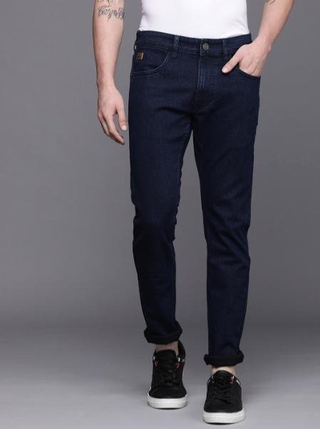 Wrogn Men Blue Slim Fit Stretchable Jeans 1 0