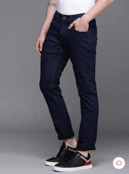 Wrogn Men Blue Slim Fit Stretchable Jeans 860