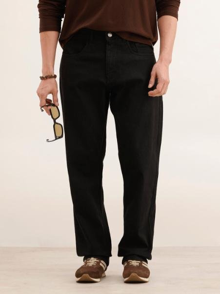 Wrogn Men Relaxed Fit Mid-rise Light Fade Str