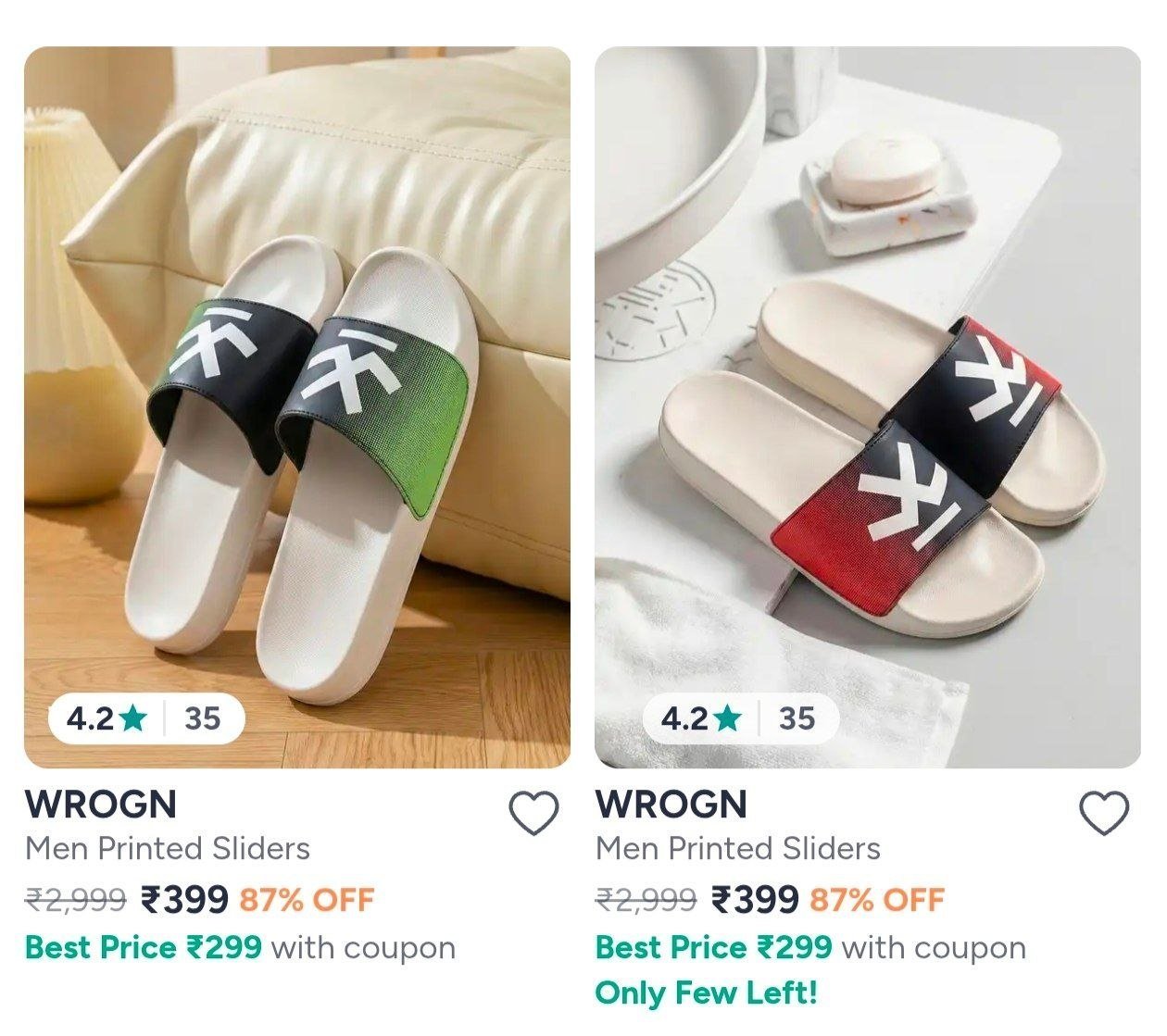 Wrogn Men S Sliders
