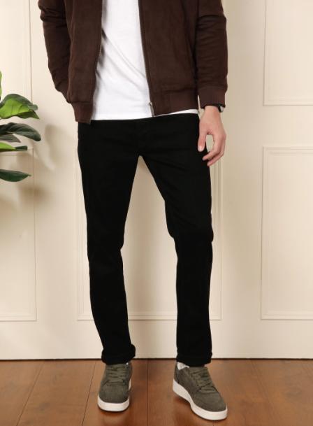 Wrogn Men Slim Fit Stretchable Mid-rise Jeans