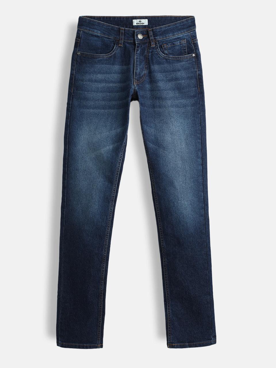 Wrogn Men Slim Mid Rise Blue Jeans 799