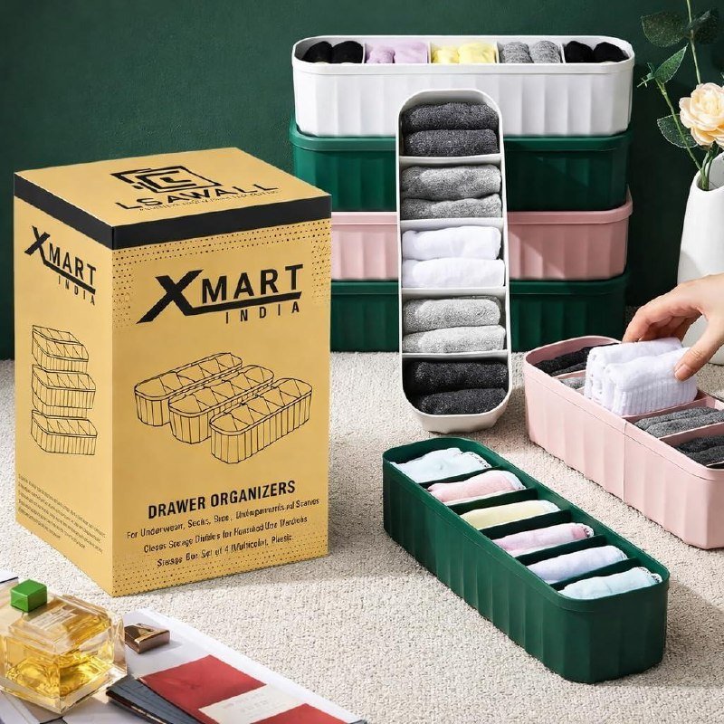 Xmart India Drawer Organizerswardrobe Storage
