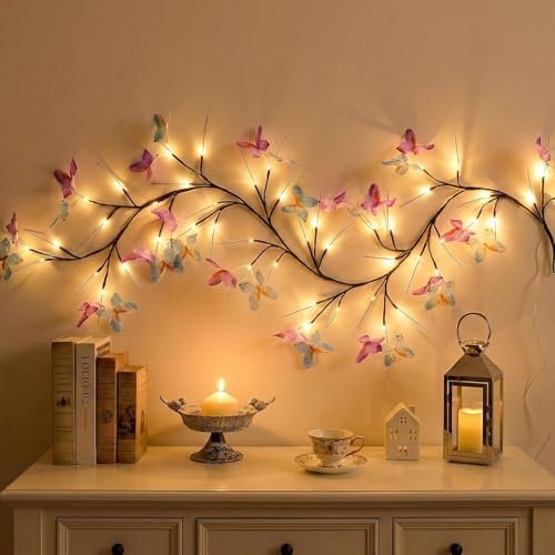 Xonco Butterfly Led Branch Wall Light 48 Led 