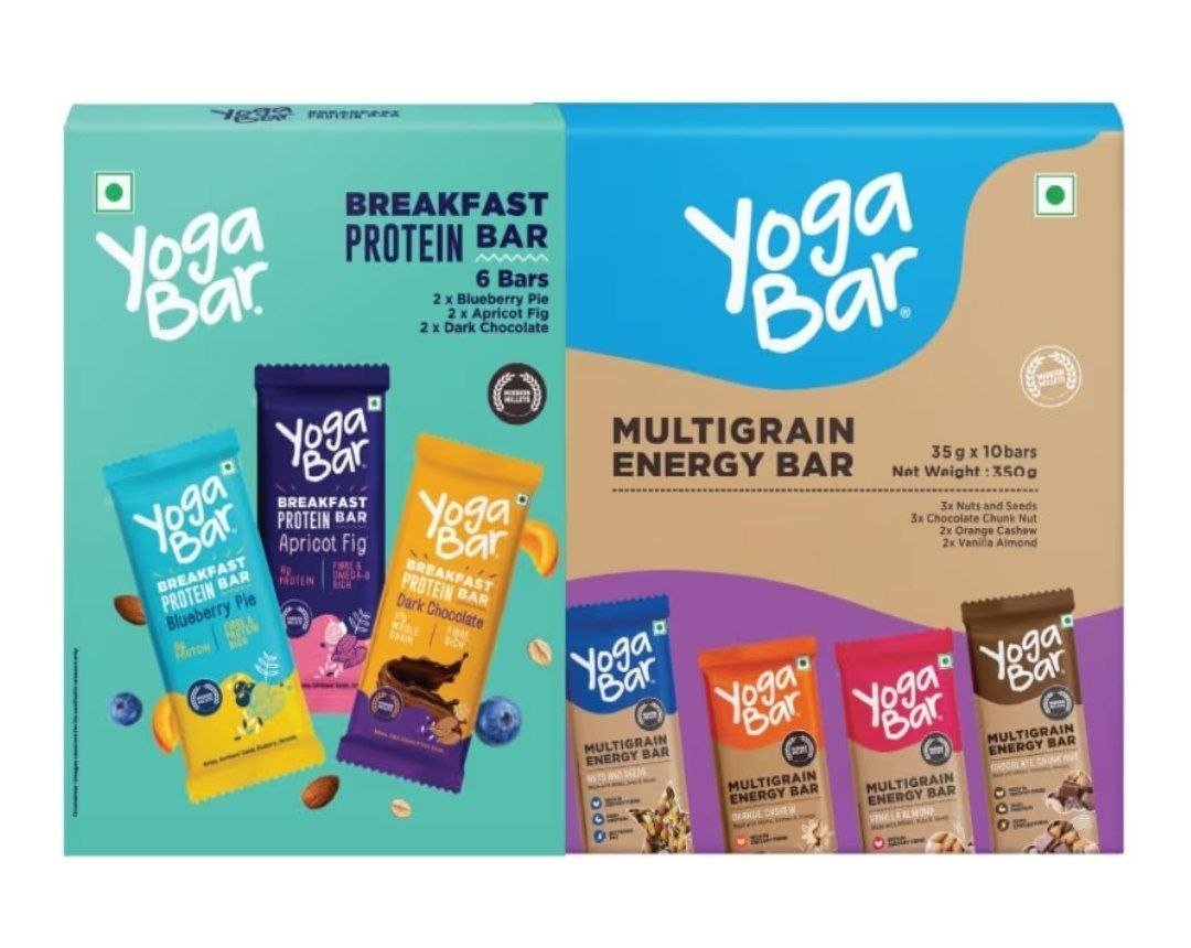 Yogabar Protein Bar Combo 16 Bars Multigrain 