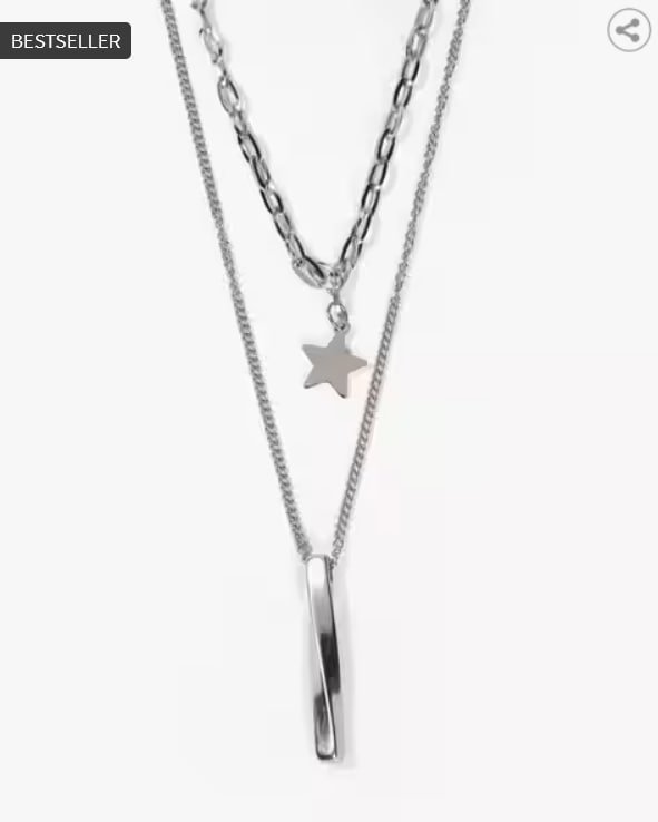 Yousta Men S Silver-plated Necklace 125 Mrp 2