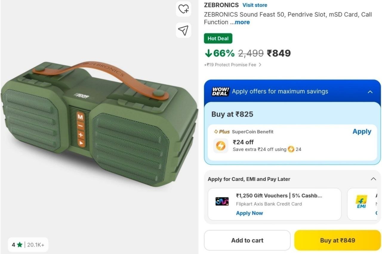 Zebronics 14w Boom Box At 849 Other Color 1299