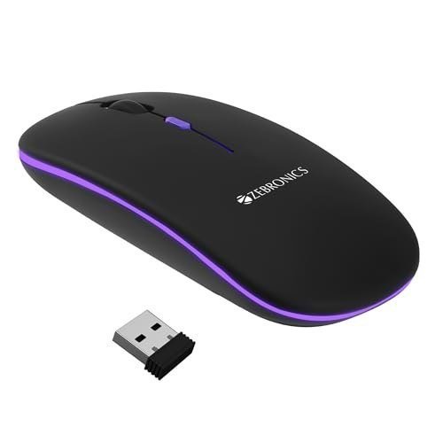 Zebronics Blanc Slim Wireless Mouse With Rech