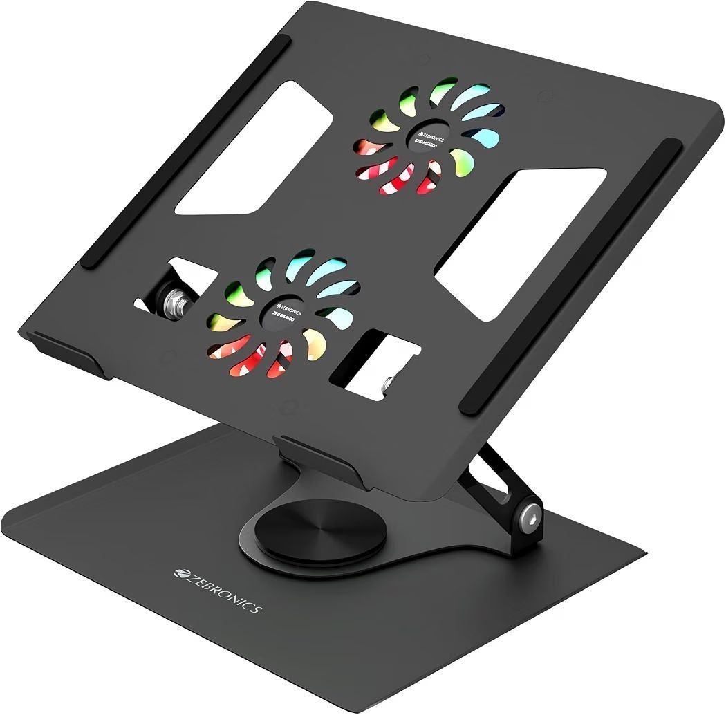 Zebronics Foldable Laptop Stand 360 Rotation1