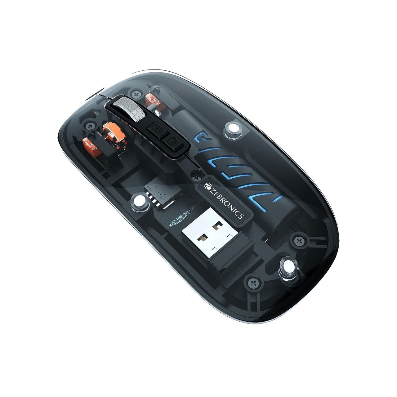 Zebronics Glassy 10 Wireless Mouse Dual Mode Black 449