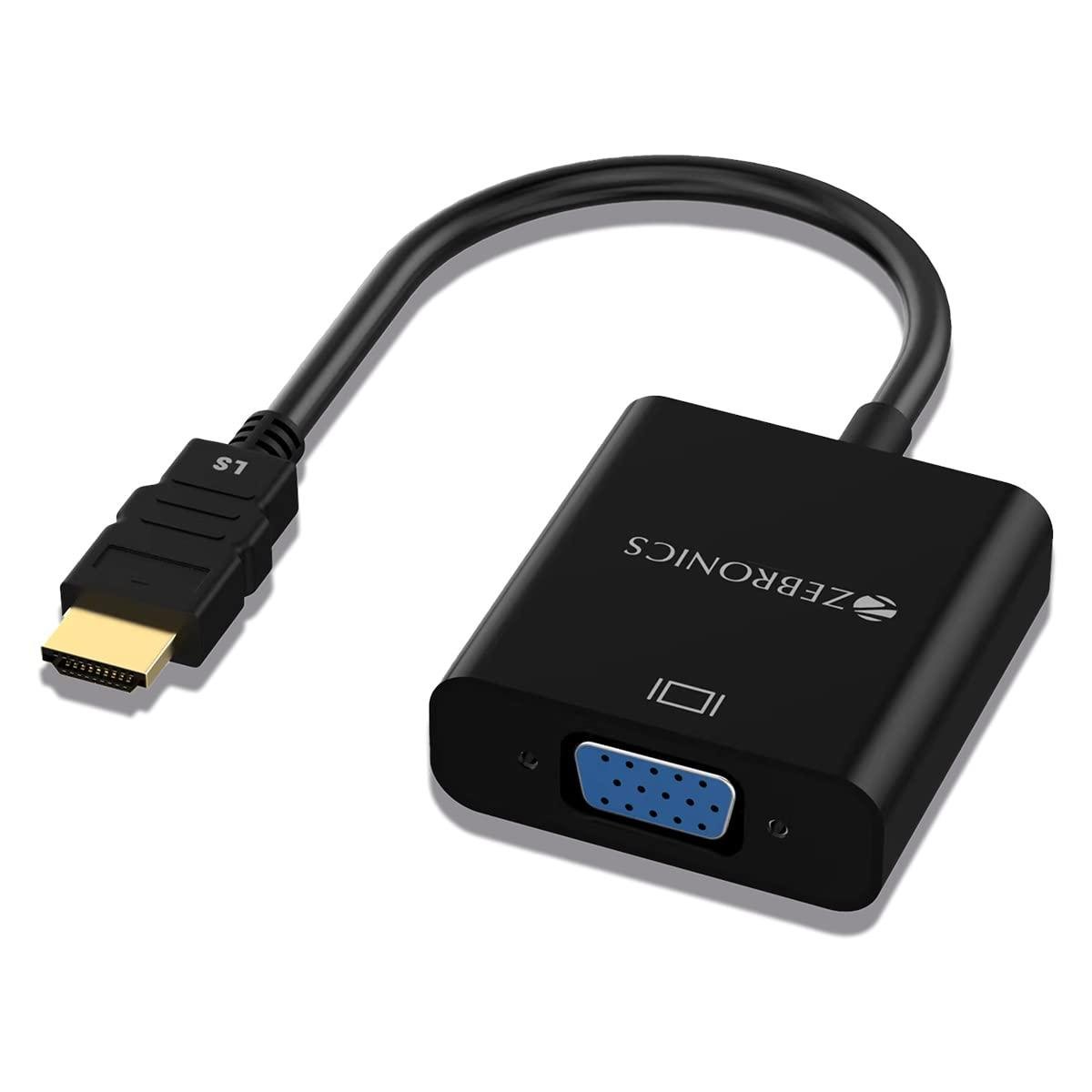 Zebronics Hav01 Hdmi To Vga Adapter With Full