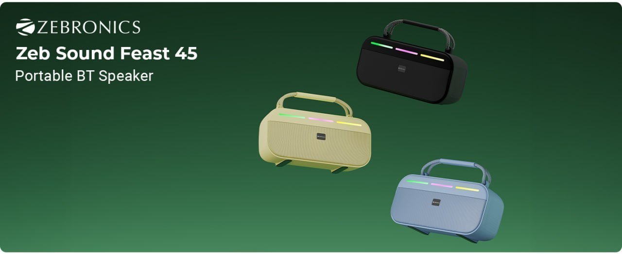 Zebronics Sound Feast Portable Bt Speaker