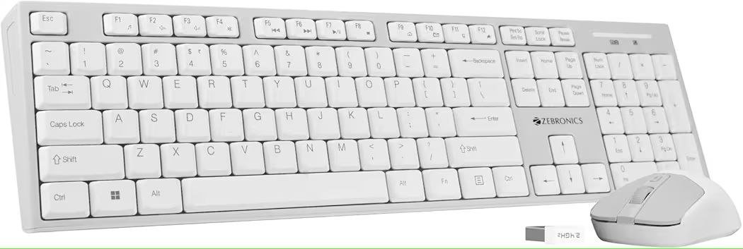 Zebronics Wireless Keyboard And Mouse Combo W