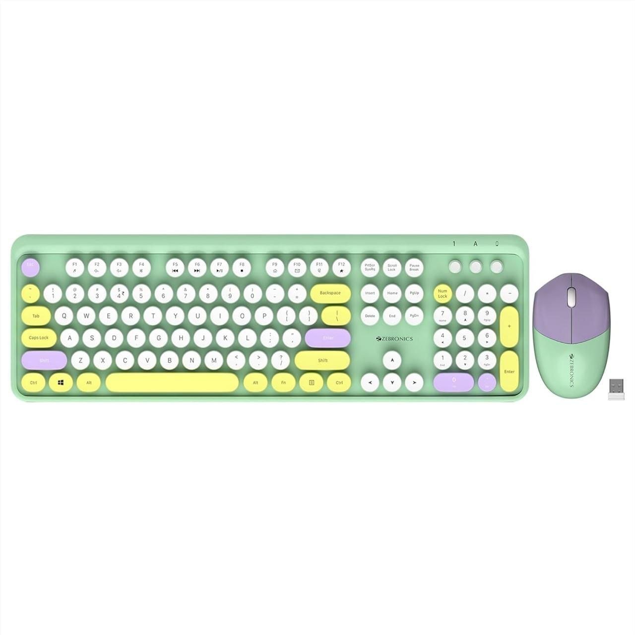 Zebronics Wireless Keyboard Mouse Combo 104 U