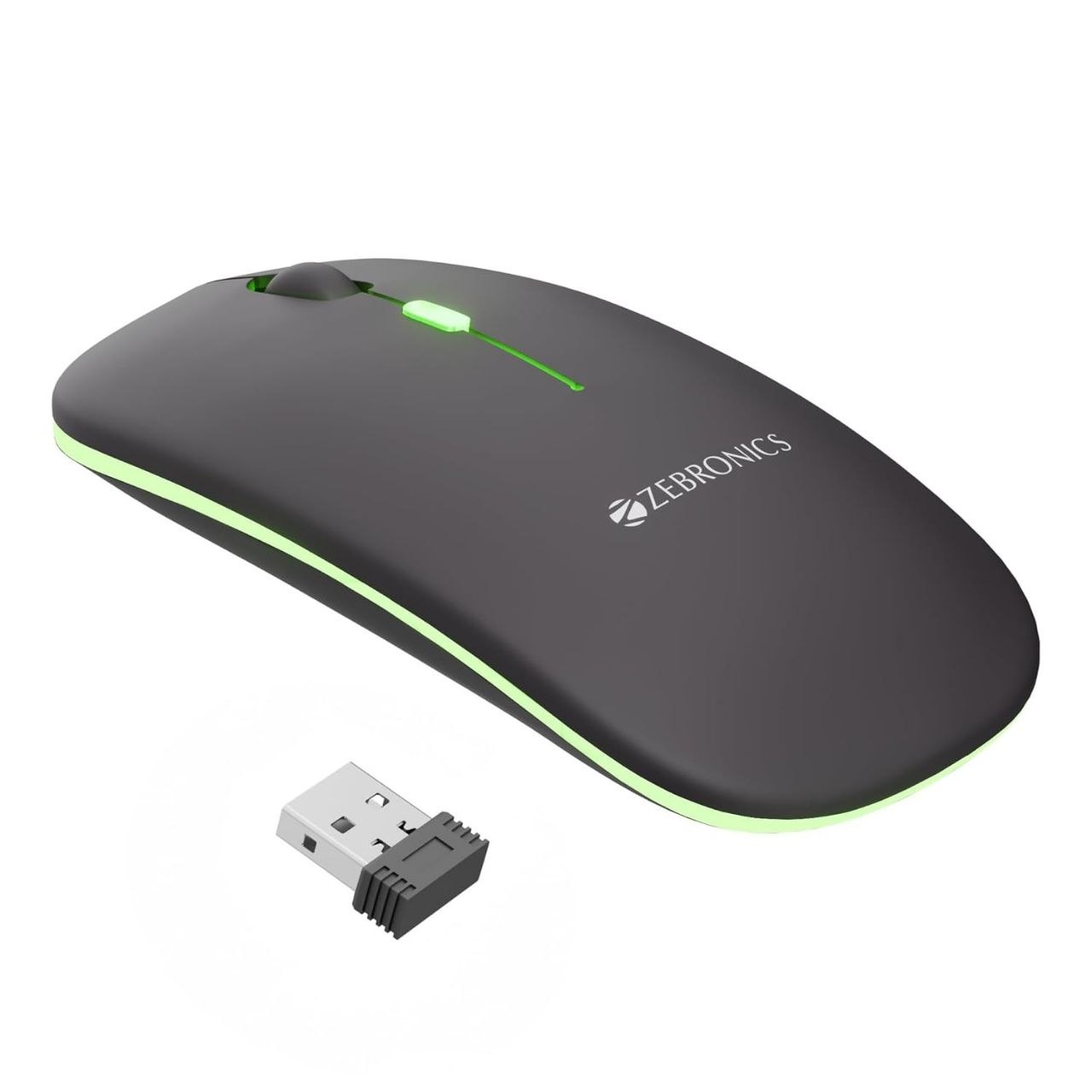 Zebronics Wireless Mouse Dual Mode 2 4ghz Bt Up To