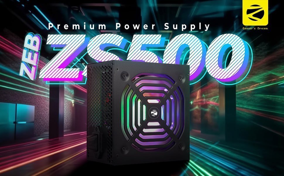 Zebronics Zs500 500w Power Supply 1200