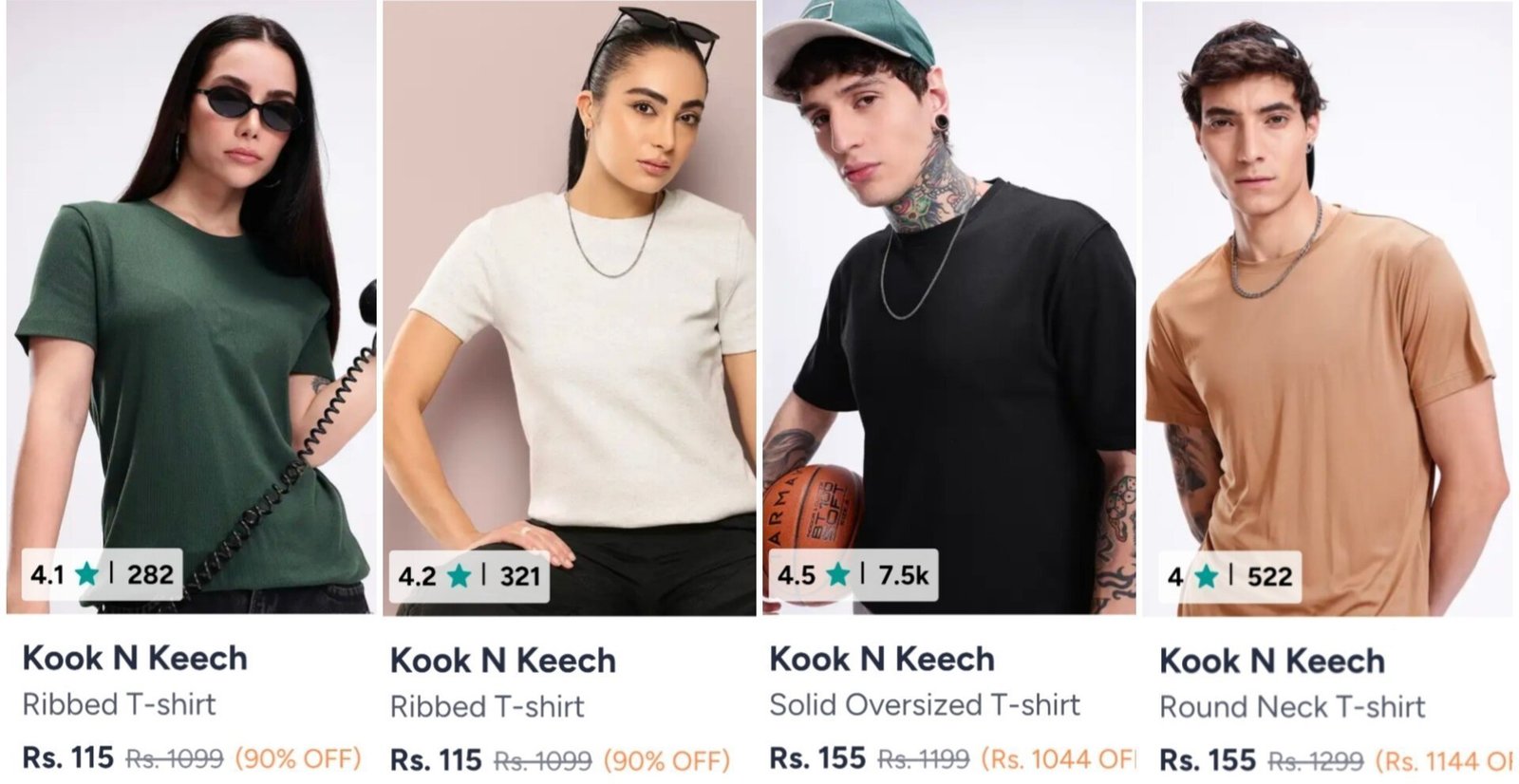 Kook N Keech T-shirt From 115women Men