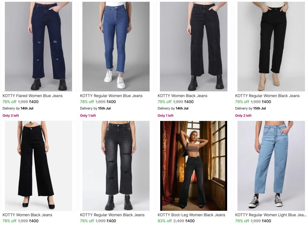 Kotty Women S Jeans From 400