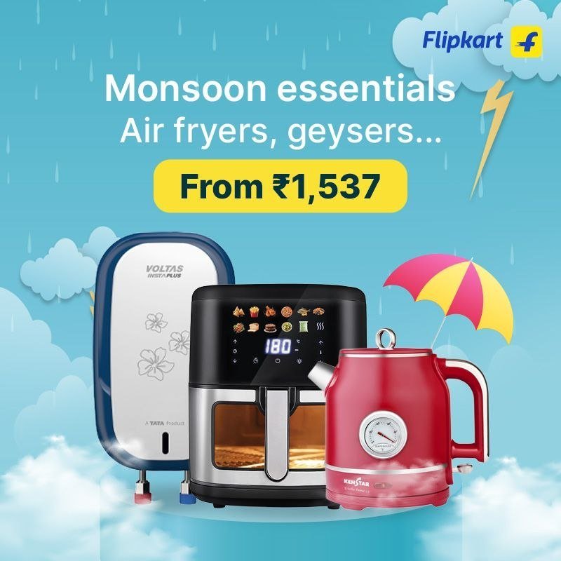 Monsoon Deals Are Pouring Upgrade Your Rainy Days 