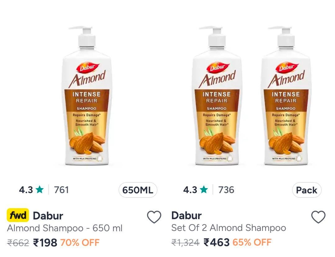 Myntra Personal Care Mega Sale Dabur Amla Dabur Va