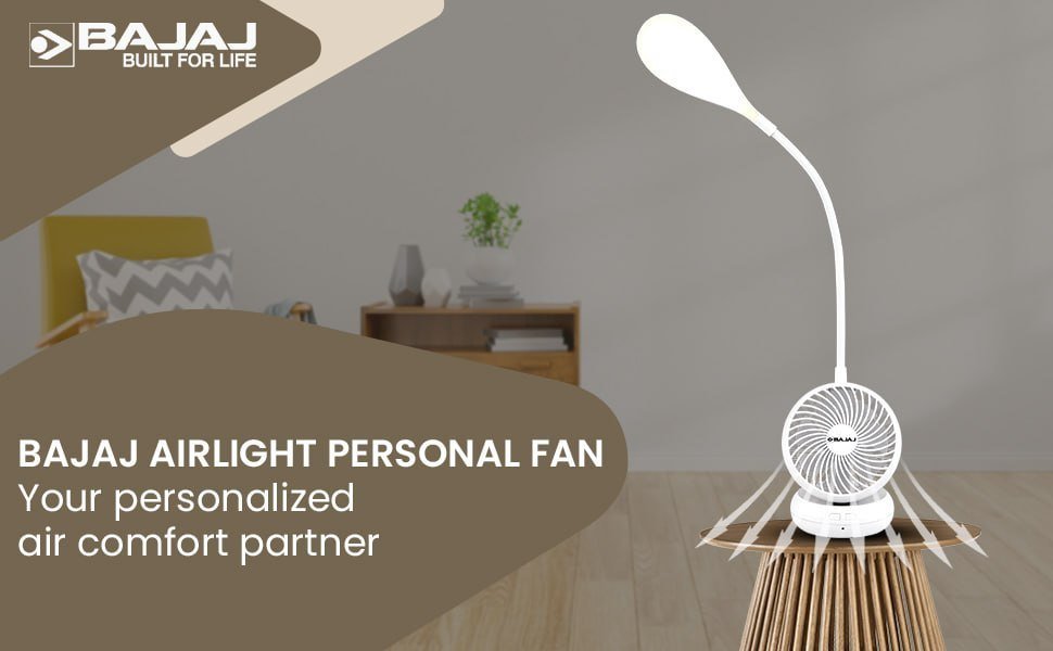 Bajaj 85mm Rechargeable Fan 894