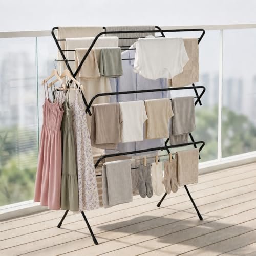 Lifelong Foldable Alloy Steel Cloth Drying St