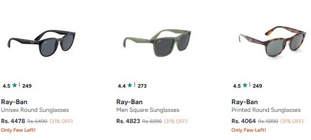 Myntra Loot Ray Ban Min 30