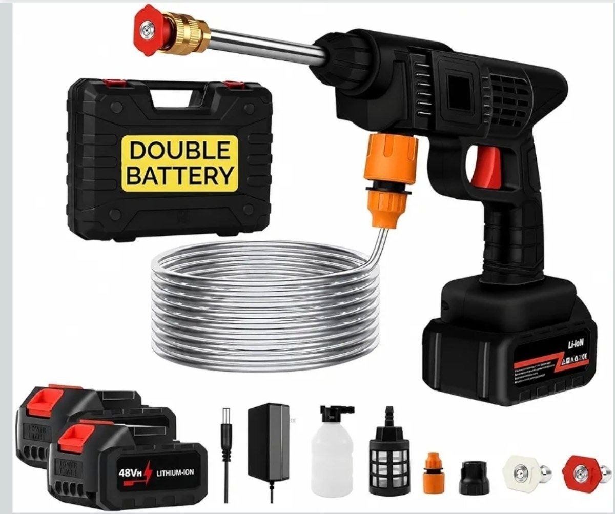 Cordless Portable Wireless Pressure Washer Gun 48v