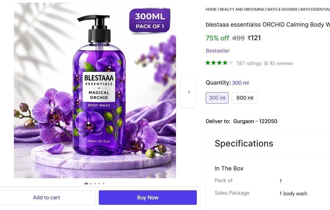 Body Wash 300 Ml 121