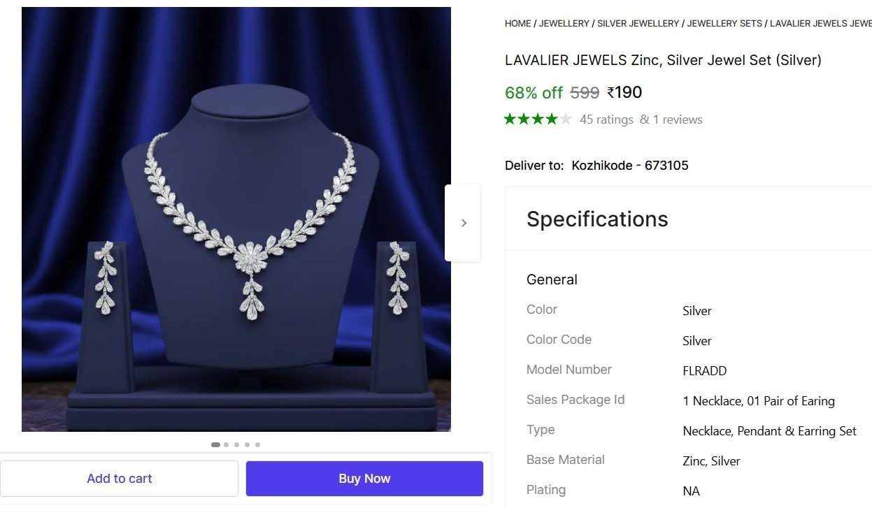 Silver Jewel Set 190