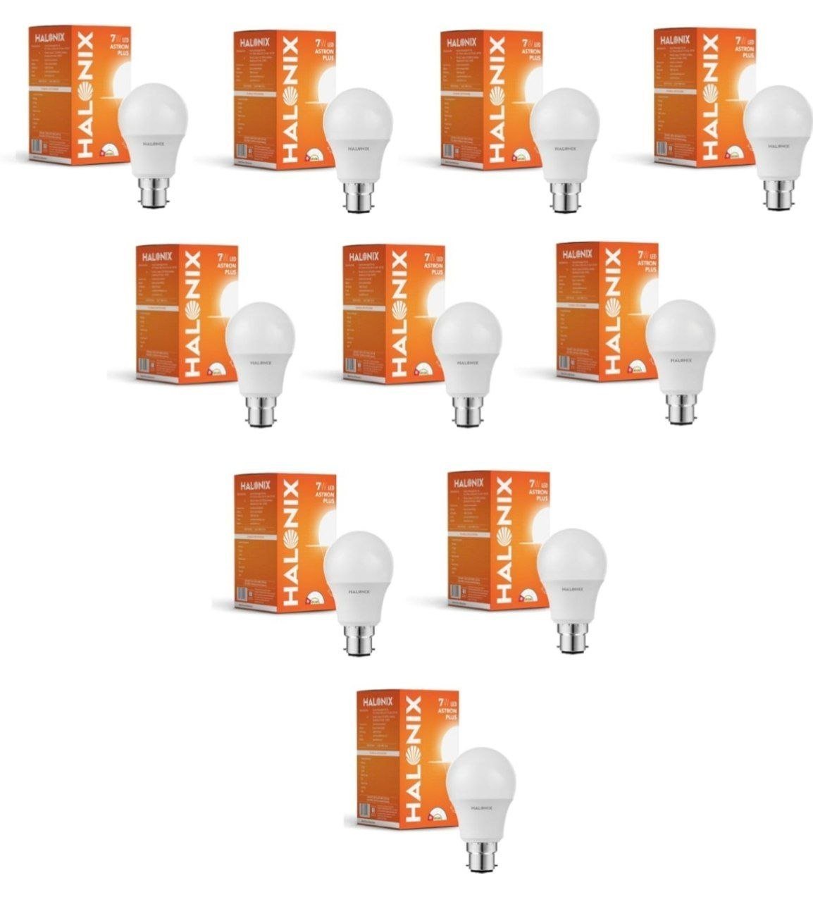 Halonix 7w B22 Led Cool White Bulb Pack Of 10 445r