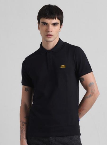 Jack Jones Polo Collar Slim Fit Pure Cotton T-shir