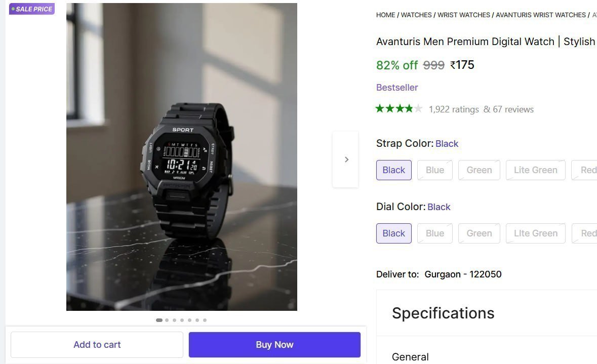 Men Premium Digital Watch 175