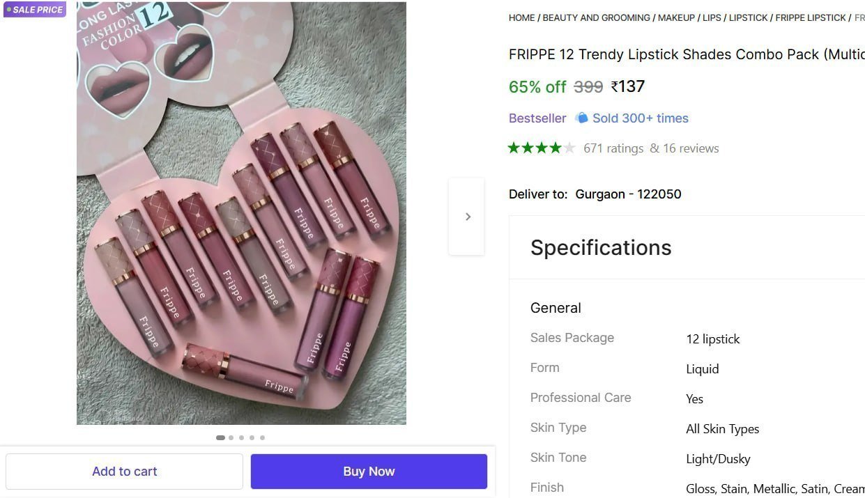 Trendy Lipstick Shades Combo Pack 137