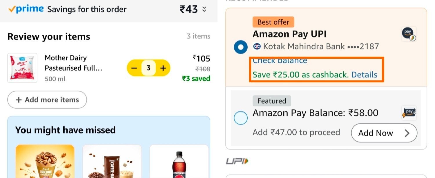 Suggestion - If Agar Appke Area Me Amazon Now Ki D
